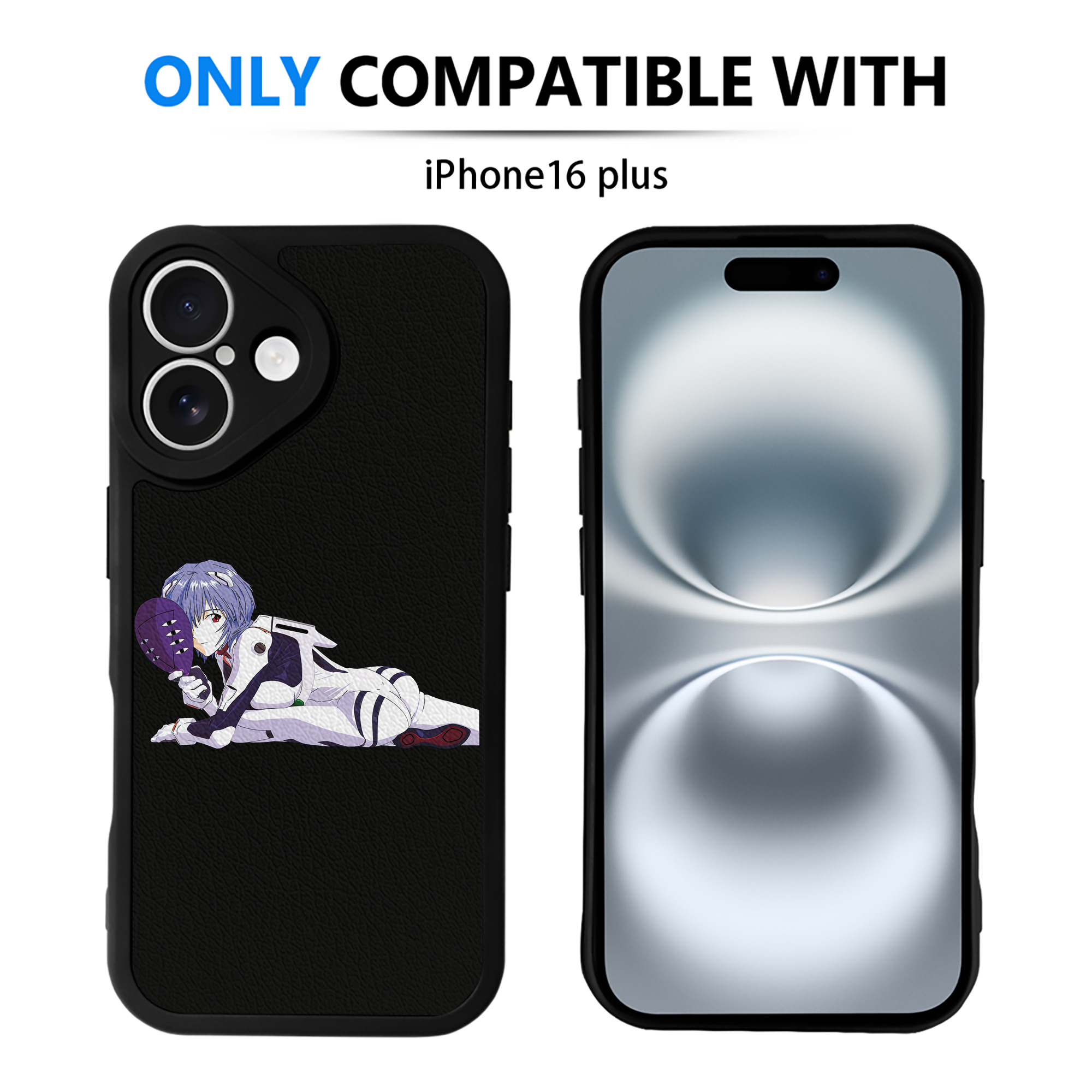 （画像用） EVA 新世紀エヴァンゲリオン 【iPhone 16シリーズ対応】シリコンスマホケース（レザー調） 材質：シリコン